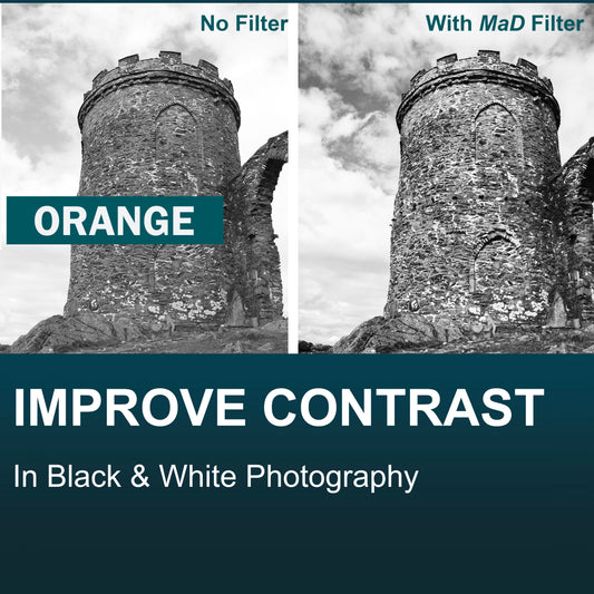Orange Full Colour Camera Lens Filter image 1