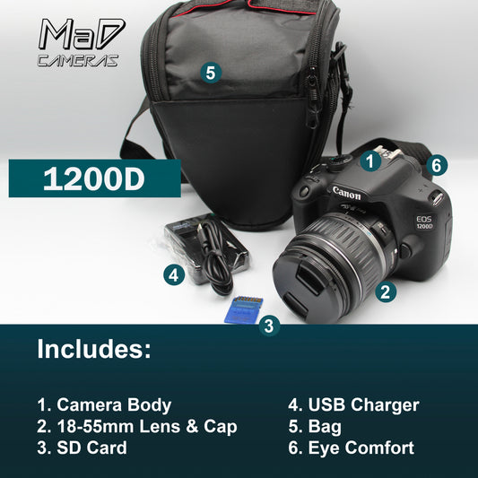 Canon EOS 1200D Digital SLR Starter Set Bundle image 1