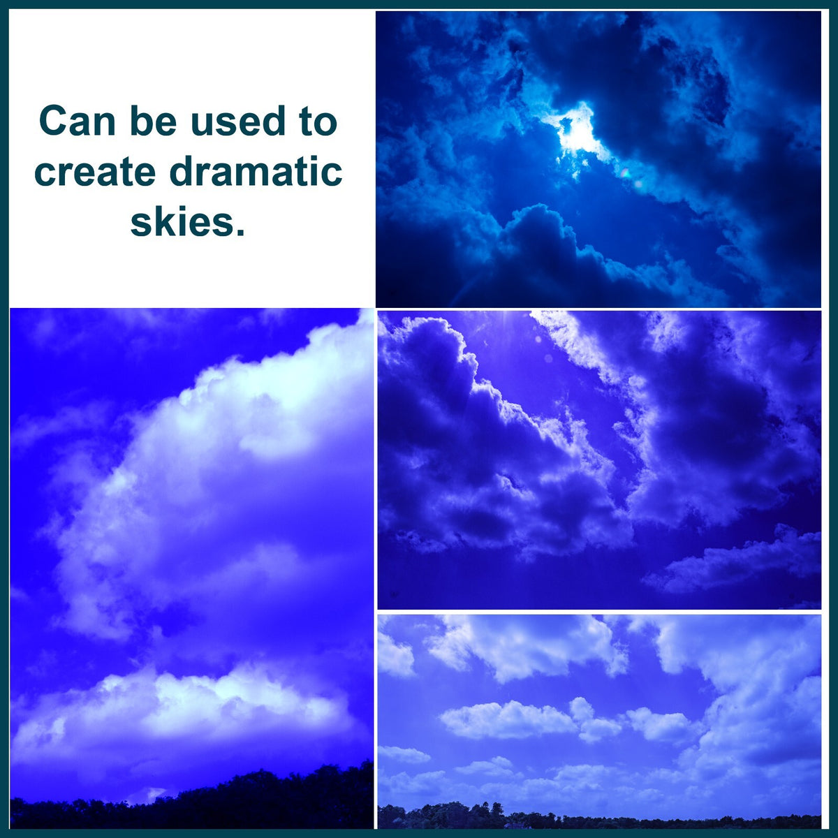 Blue Camera Lens Filter - Ideal for Black and White