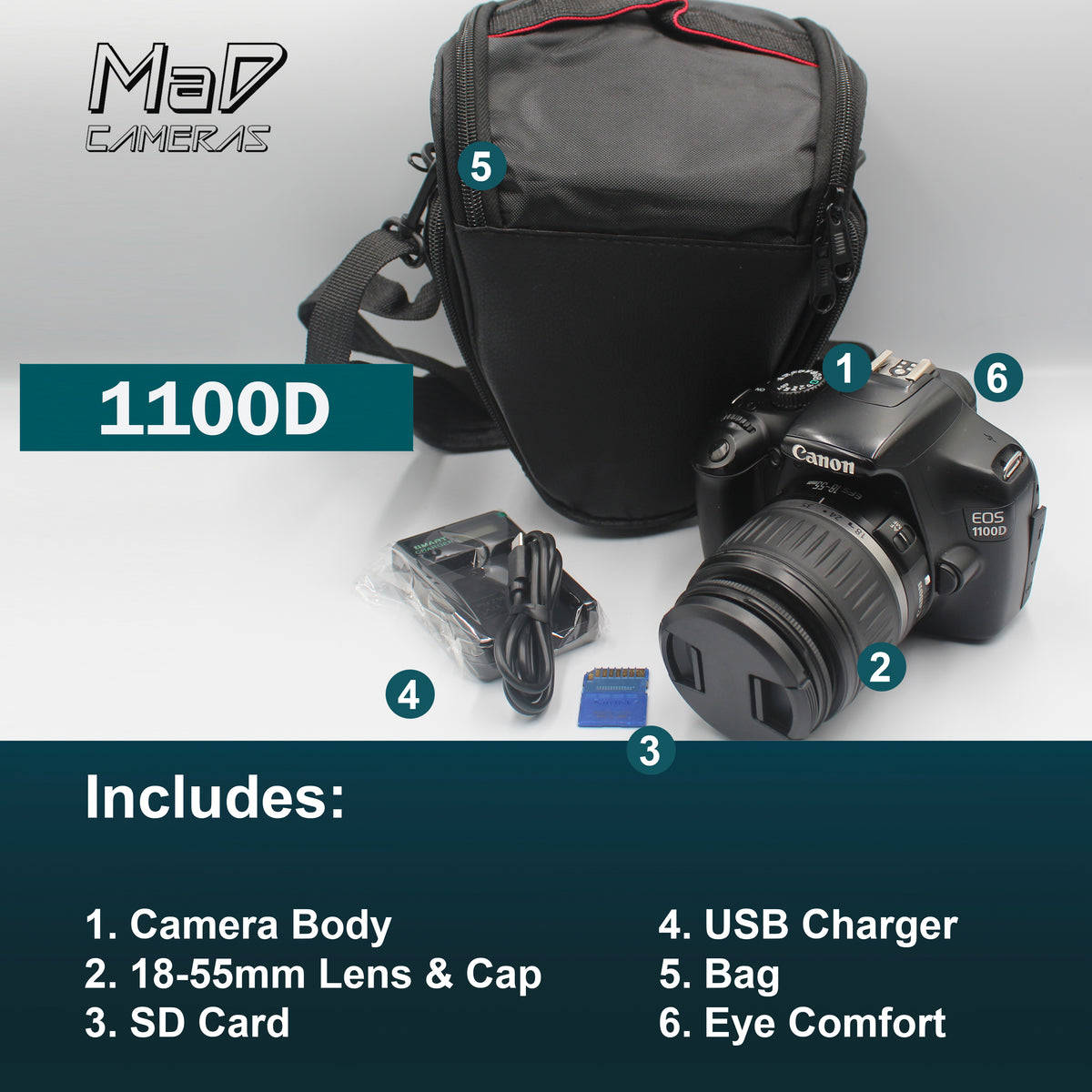 Canon EOS 1100D Digital Camera Starter Set image 1
