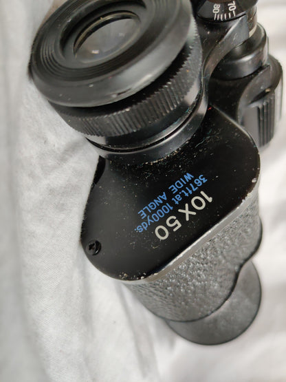 Commodore 10x50 Wide Angle Quick Focus Binoculars Excellent HD Image Made Japan