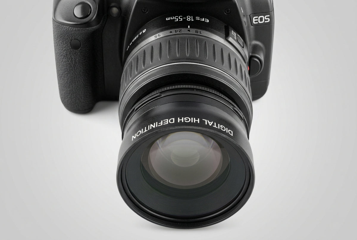 Super Wide Angle Lens Adapter Filter 0.45x - 52mm / 58mm