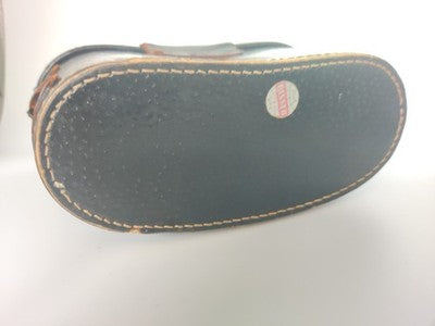 Vintage Leather Effect Compact Binoculars Hard Travel Storage Case