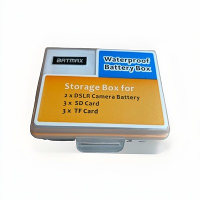 Batmax Waterproof Battery Box For 2DSLR Batteries And SD Cards