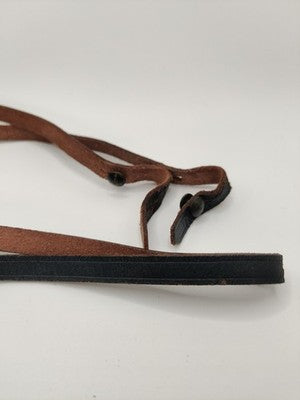 Vintage Leather Neck Strap Black / Brown For Binoculars / Camera