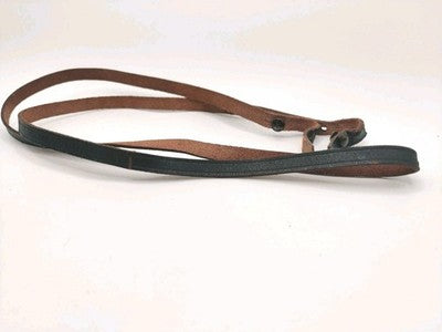 Vintage Leather Neck Strap Black / Brown For Binoculars / Camera