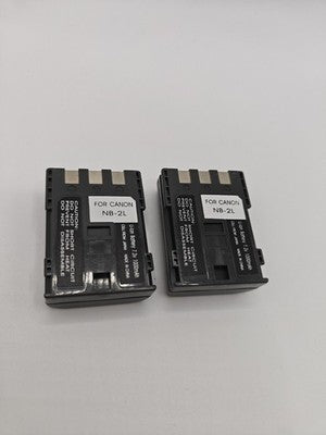 2x Spare Batteries For Canon EOS 350D / 400D - USED Read Desc.