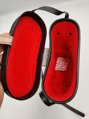 Vintage Leather Effect Hard Binoculars Storage Travel Case With Strap