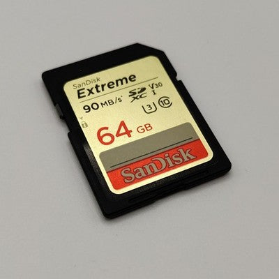 SanDisk Extreme 90mbs 64GB SD Card For Digital Camera Eg. EOS 2000D 4000D