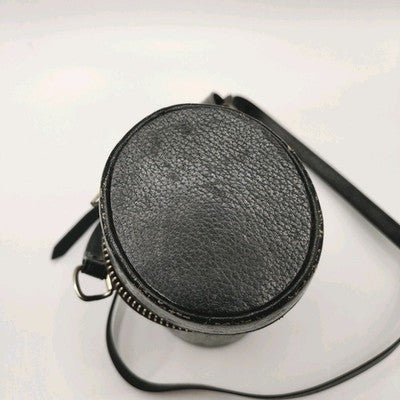 Vintage Semi Hard Leather Camera Lens Case 10cmx 6.5cm Internal