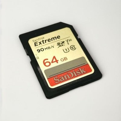 SanDisk Extreme 90mbs 64GB SD Card For Digital Camera Eg. EOS 2000D 4000D