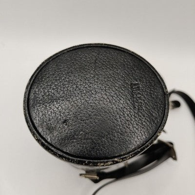 Vintage Semi Hard Leather Camera Lens Case 10cmx 6.5cm Internal