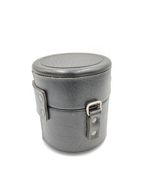 Vintage Vivitar Leather Hard Carry Storage Case For SLR Camera Lens Up to 8x8cm