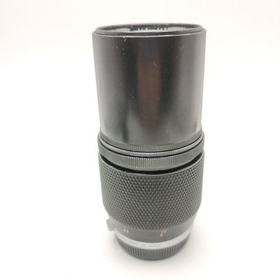 Vintage Olympus Zuiko MC Auto-T f/4 200mm Telephoto Zoom Lens OM Mount & Hood