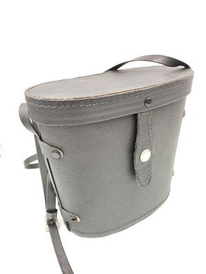 Vintage Leather Effect Hard Binoculars Storage Travel Case With Strap