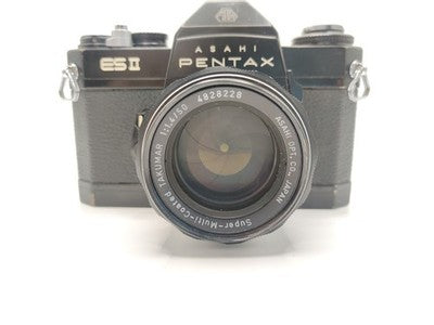 Asahi Pentax ES II SLR Film Camera W. 50mm Takumar Lens