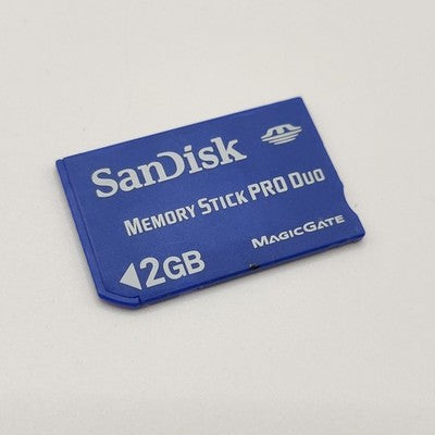 2GB Sandisk Memory Stick Pro Duo Blue Sony PSP / CyberShot Camera Memory Card