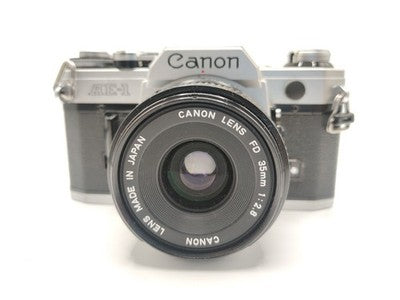Vintage Canon AE-1 SLR Camera 35mm Film Kit with FD 35mm f/2.8 Lens