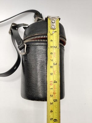 Vintage Semi Hard Leather Camera Lens Case 10cmx 6.5cm Internal