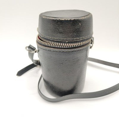 Vintage Semi Hard Leather Camera Lens Case 10cmx 6.5cm Internal