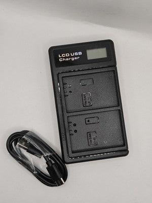 LP-E5 Dual USB Battery Charger For Canon EOS 450D 500D 1000D Rebel T1i XS XSi Kiss X3