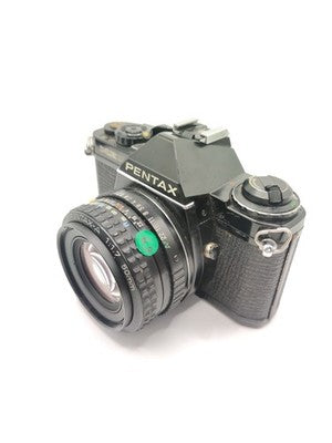 Vintage Pentax ME Super Black 35mm Film SLR Camera with SMC 50mm Lens