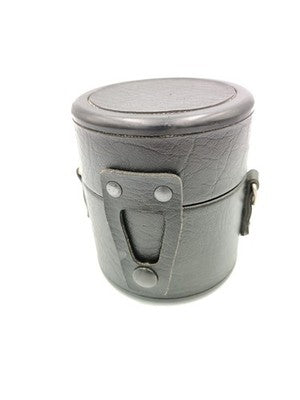 Vintage Vivitar Leather Hard Carry Storage Case For SLR Camera Lens Up to 8x8cm