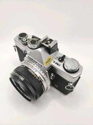 Vintage Olympus OM-1 SLR Film Camera W. 50mm Lens