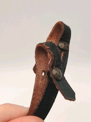 Vintage Leather Neck Strap Black / Brown For Binoculars / Camera