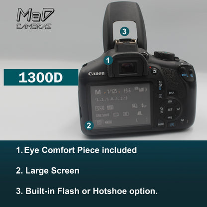 Canon EOS 1300D Digital SLR Starter Set Bundle + Long Lens image 4