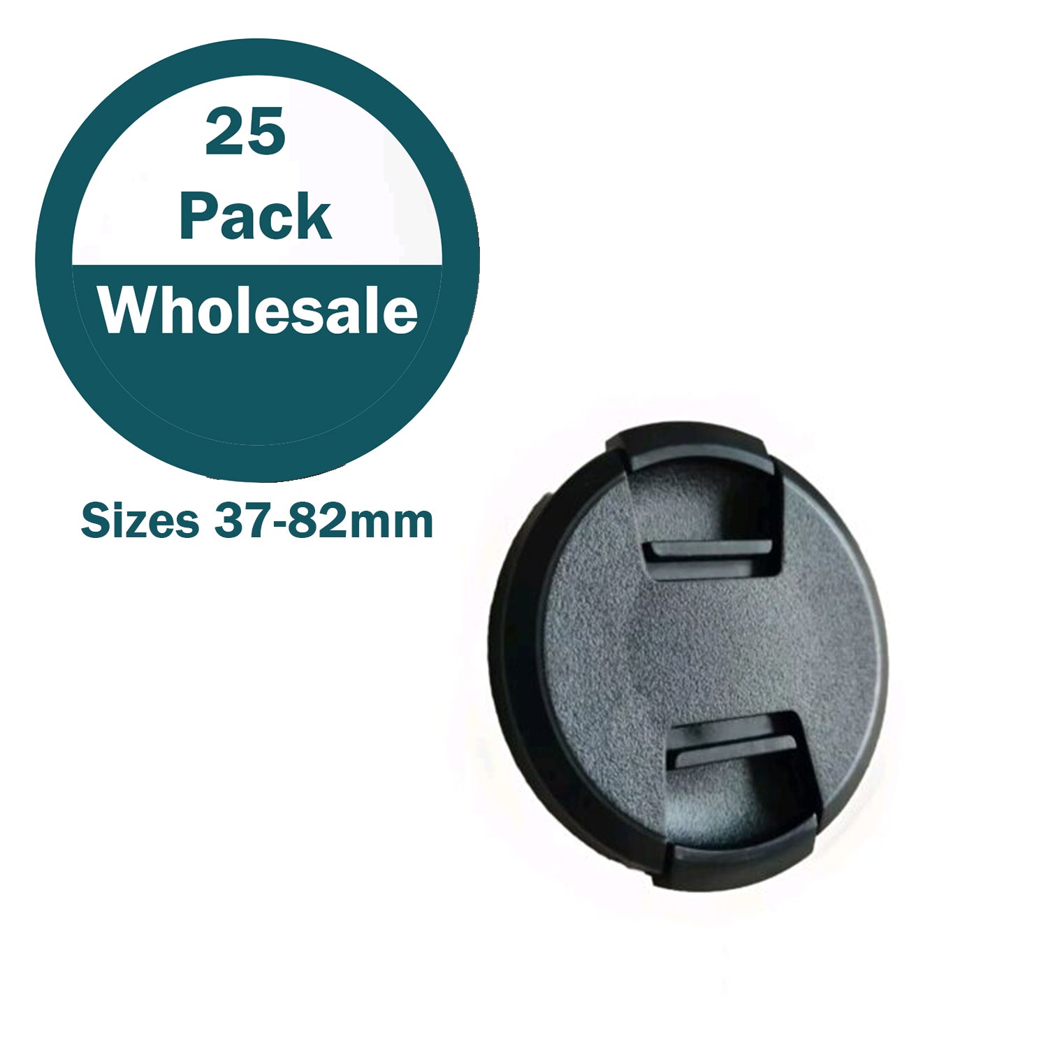 25 PACK Bulk Wholesale Unbranded Front Lens Cap Type 2 image 0