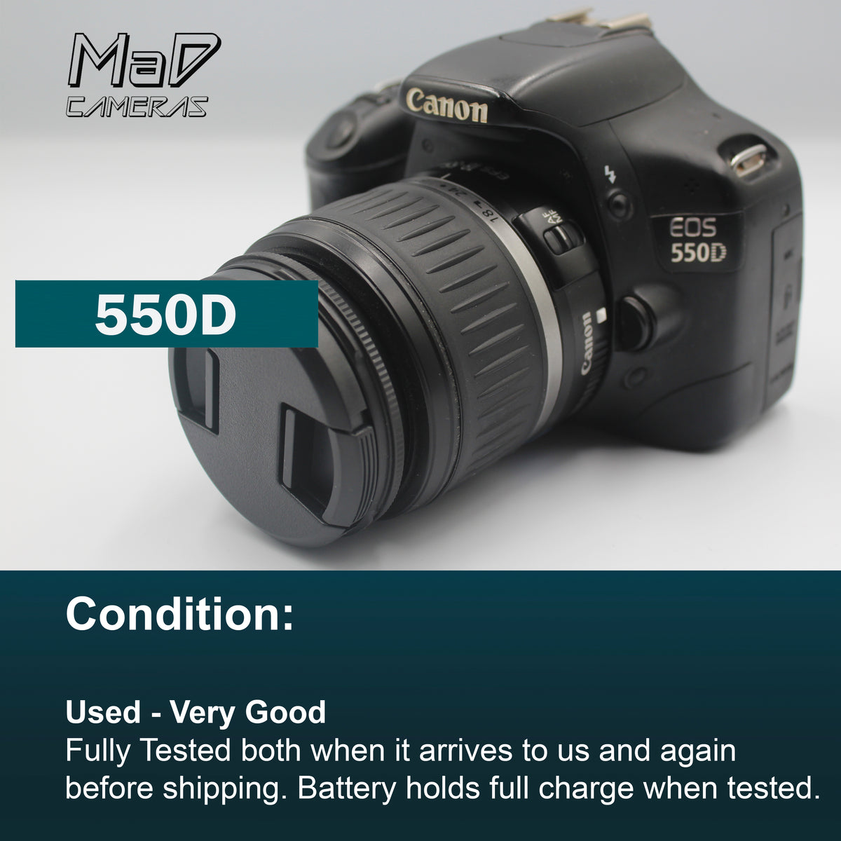 Canon EOS 550D 18.0MP Digital SLR Camera EF-S 18-55mm Lens + Bag Starter Kit