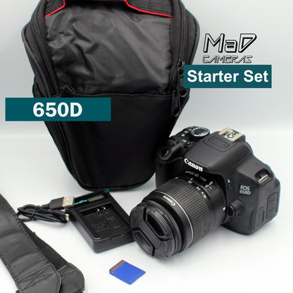 Canon EOS 650D / Rebel T4i Digital SLR Camera Starter Set Beginner Bundle Kit