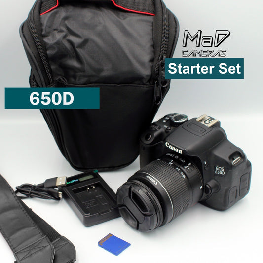 Canon EOS 650D / Rebel T4i Digital SLR Camera Starter Set Beginner Bundle Kit