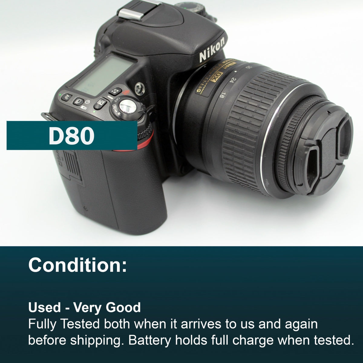 Nikon D80 Digital SLR Camera Starter Set Bundle Kit w/ 18-55mm Lens Bag & SD