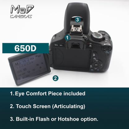 Canon EOS 650D / Rebel T4i Digital SLR Camera Starter Set Beginner Bundle Kit