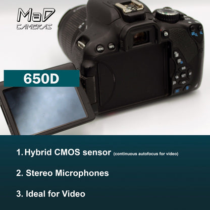 Canon EOS 650D / Rebel T4i Digital SLR Camera Starter Set Beginner Bundle Kit
