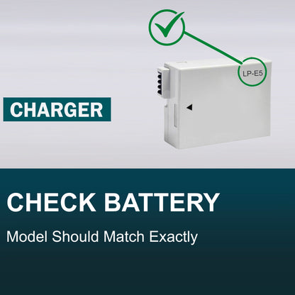 USB Battery Charger for LP-E5 Canon EOS 450D 500D 1000D Rebel T1i XS XSi Kiss X3 image 1