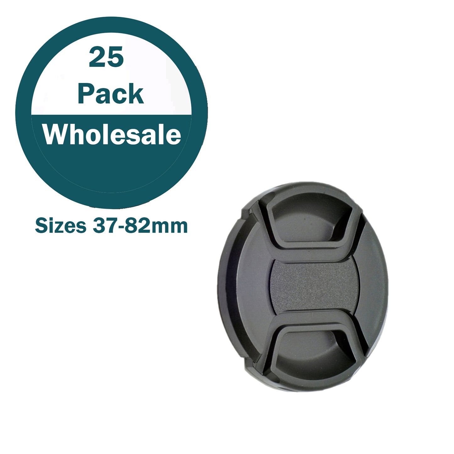 25 PACK Bulk Wholesale Unbranded Front Lens Cap Type 1 image 0