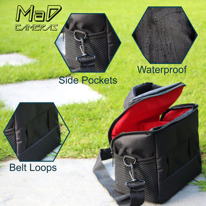 MaD Cameras Padded Adjustable Camera Shoulder Carry Bag Satchel for Digital SLR image 3