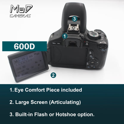 Canon EOS 600D Digital SLR Starter Set Bundle + Long Lens image 7