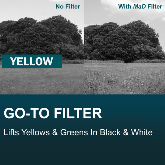 Yellow Full Colour Camera Lens Filter image 2