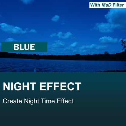 Blue Full Colour Camera Lens Filter image 2