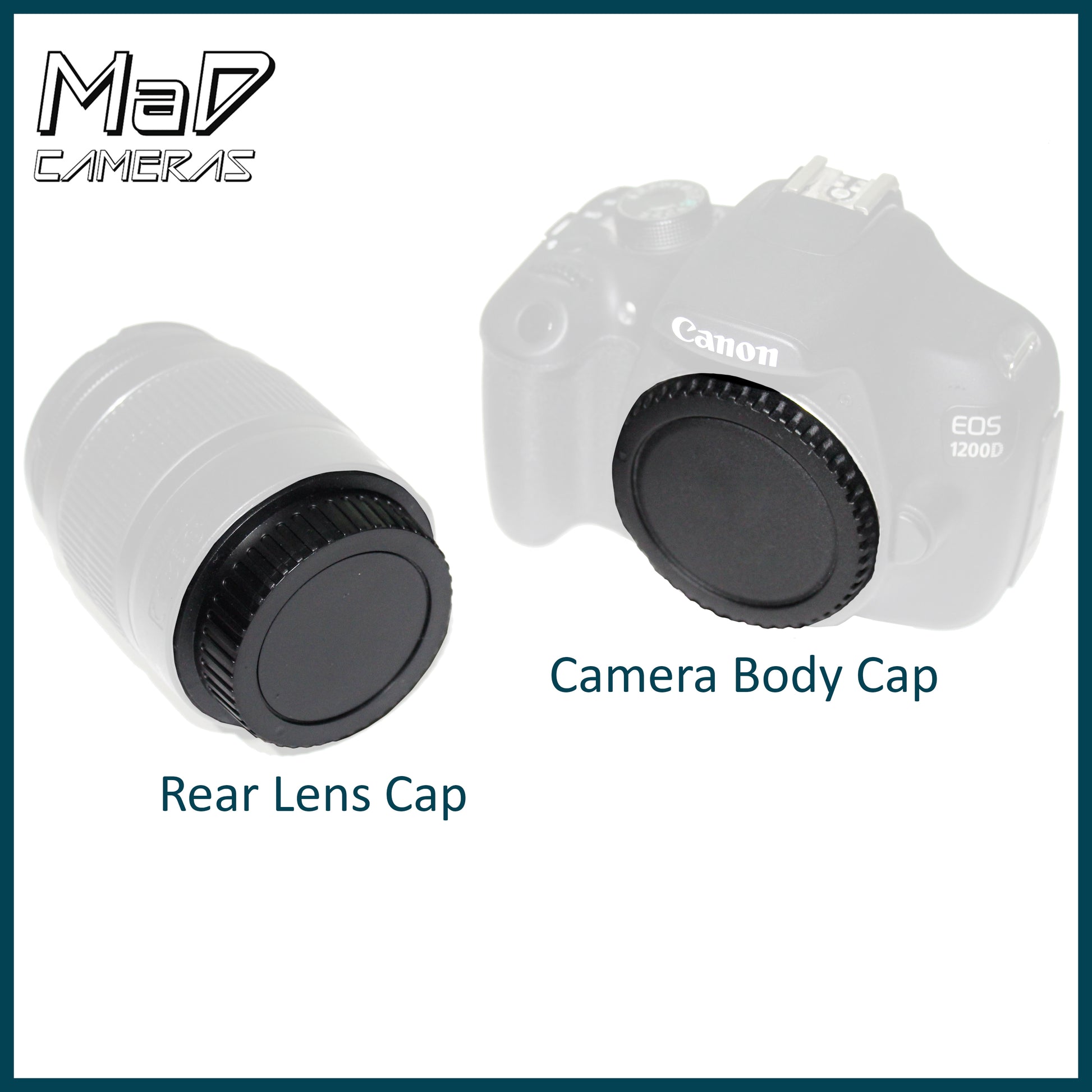 Front Body Cap and Rear Lens Cap for Canon EF / EF-S Mount Cameras image 4