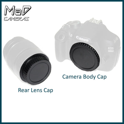 Front Body Cap and Rear Lens Cap for Canon EF / EF-S Mount Cameras image 4