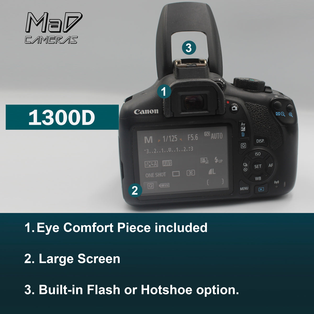Canon EOS 1300D Digital SLR Starter Set Bundle image 4
