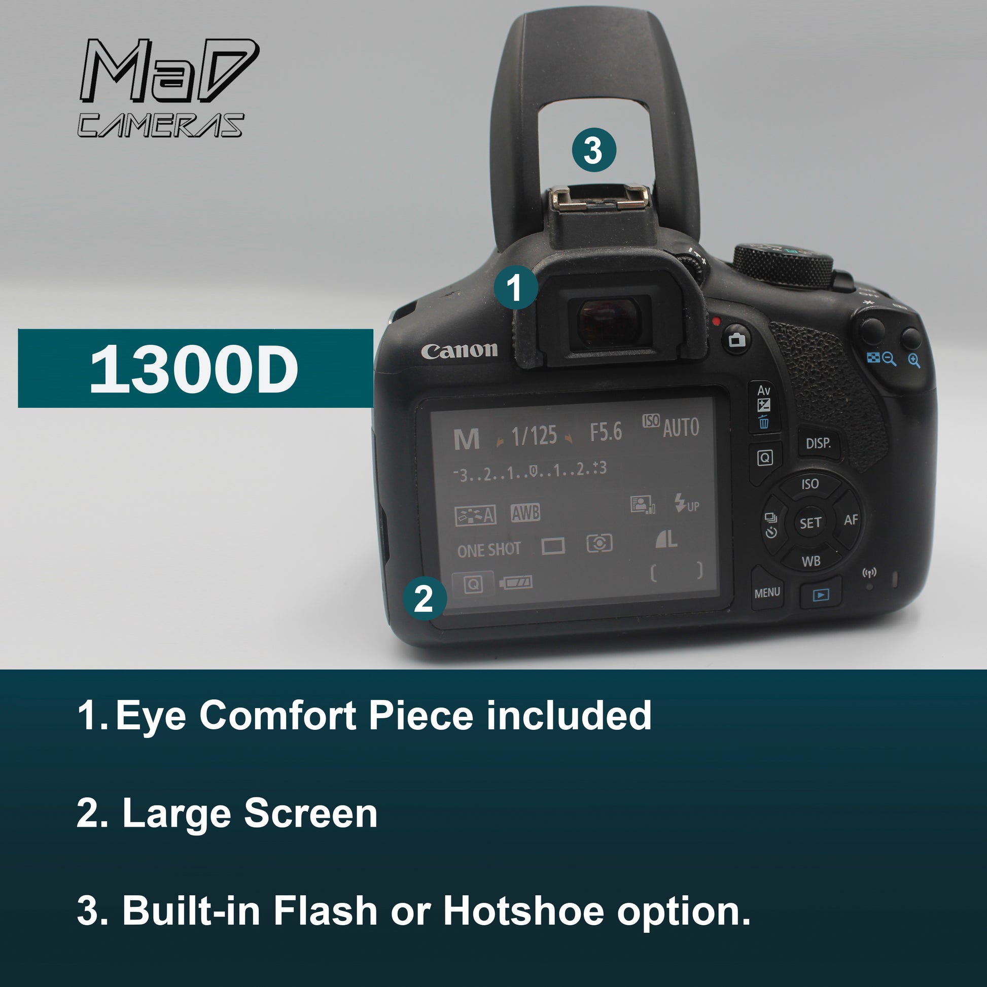 Canon EOS 1300D Digital SLR Starter Set Bundle image 4
