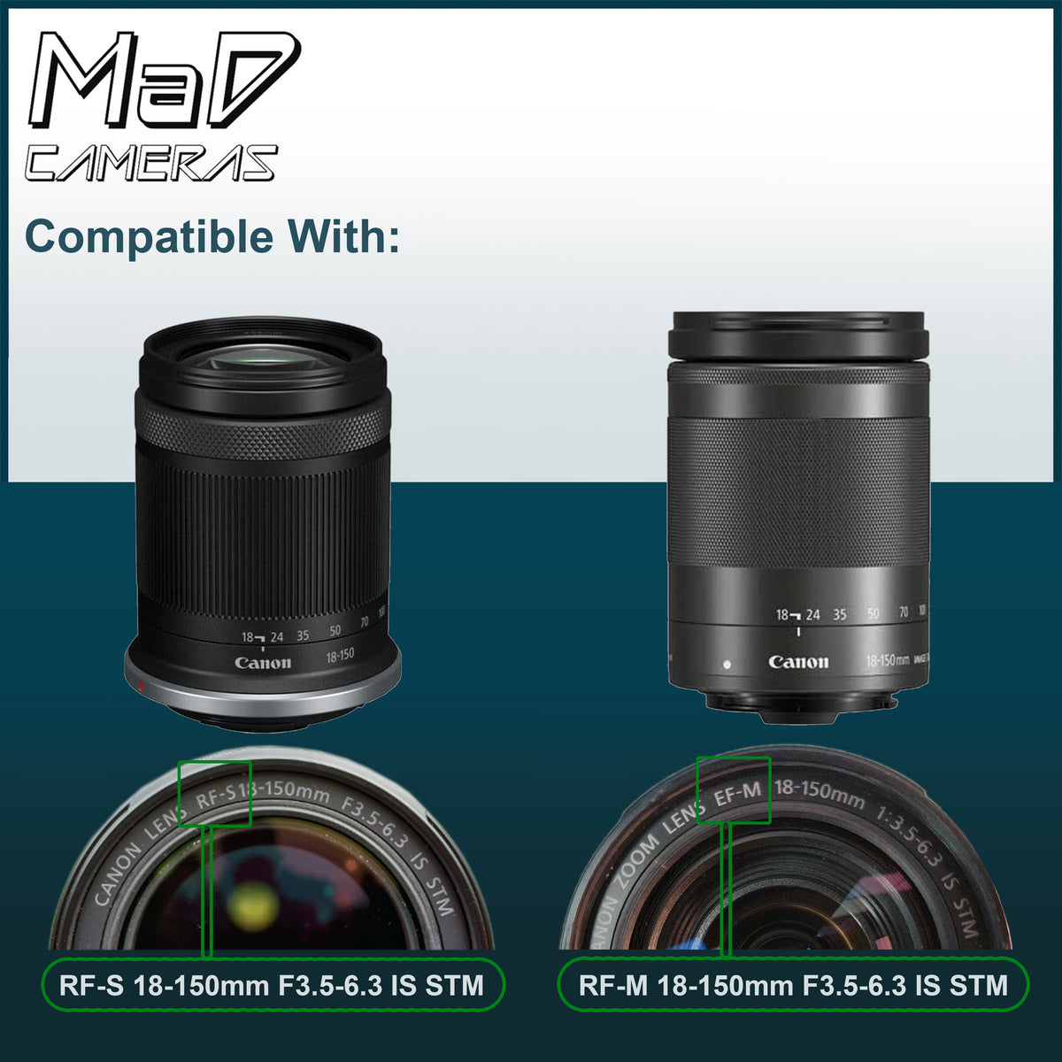 EW-60F Petal Lens Hood for Canon EF-S & RF-S 18-150mm F3.5-6.3 IS STM