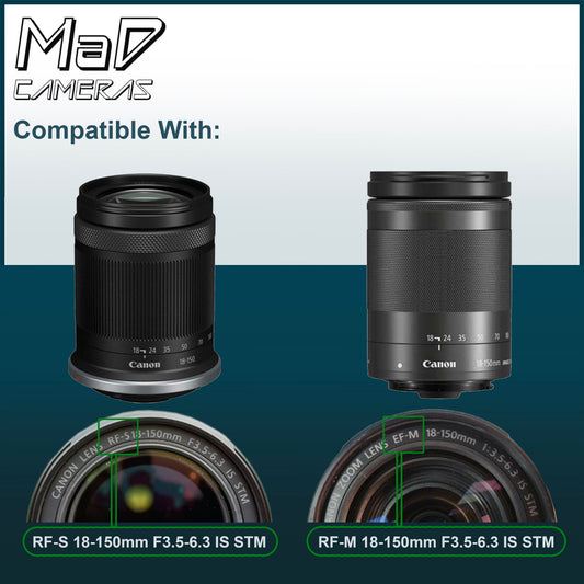 EW-60F Petal Lens Hood for Canon EF-S & RF-S 18-150mm F3.5-6.3 IS STM