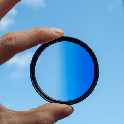 Graduated 1/2 Blue Camera Lens Filter